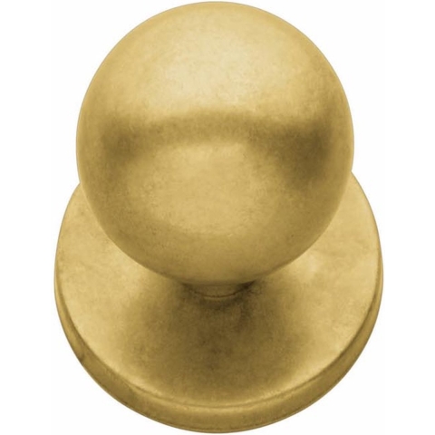 Intersteel | Voordeurknop bolrond | Messing Getrommeld