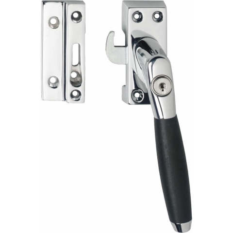 Intersteel | Raamsluiting Ton 400 | SKG* | Afsluitbaar | Rechts | Chroom/Ebbenhout