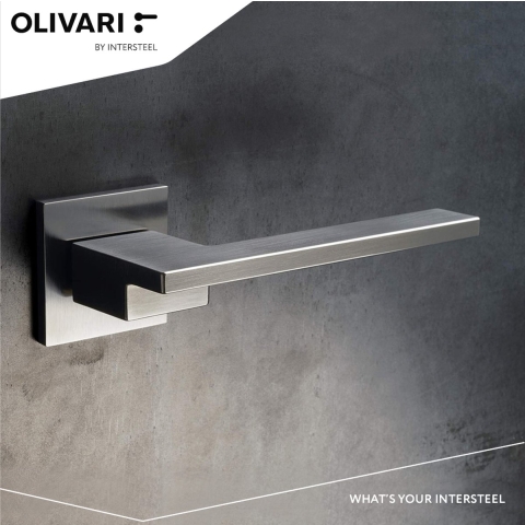 Olivari | Deurkruk Living op rozet | Chroom mat