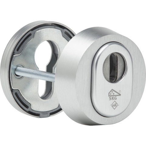 Dieckmann Rond aluminium veiligheidsrozet Helmond met kerntrekbeveiliging D7055