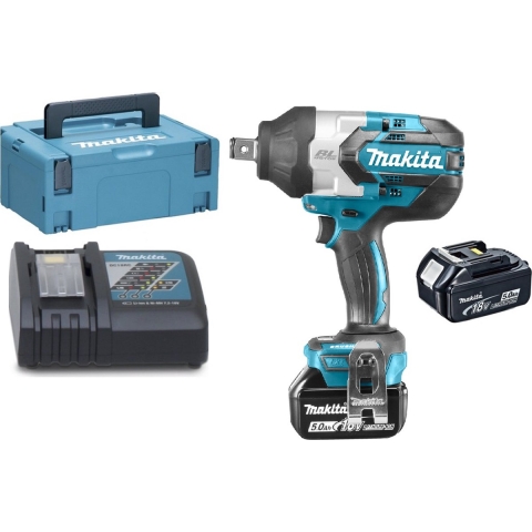 Makita DTW1001RTJ Accu Slagmoersleutel 3/4" 1050Nm 18V 5.0Ah in Mbox"