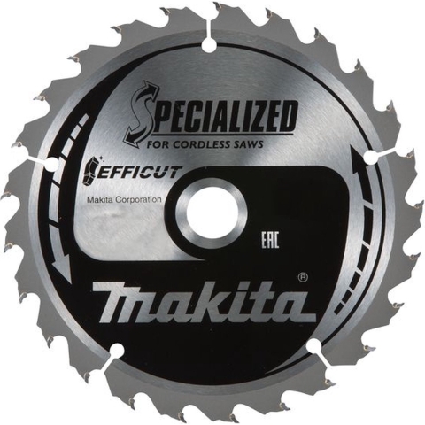 Makita Cirkelzaagblad voor Hout | Efficut | Ø 165mm Asgat 20mm 25T - B-62985
