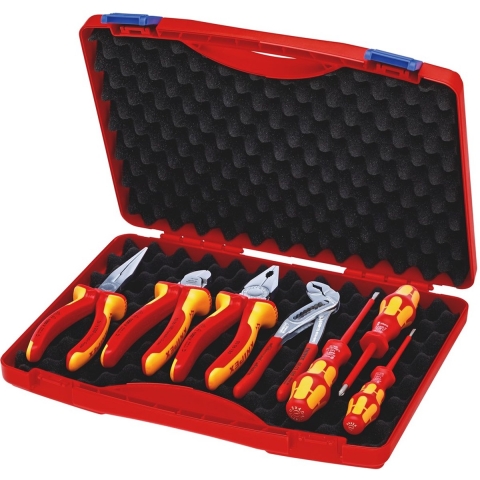 Knipex 00 21 15 Gereedschapsbox RED Electro Set 2 - 7-delig