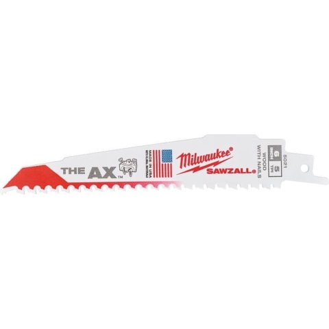 Milwaukee Heavy duty AX reciprozaagbladen voor hout met spijkers AX 150-25 stuks - 48008021