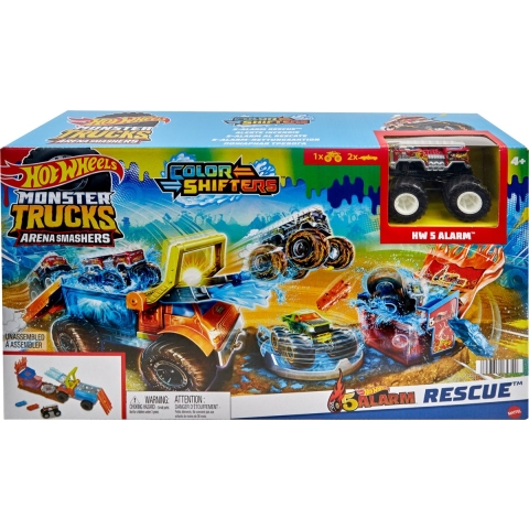 Hot Wheels Monster Trucks Fire Crash Challenge