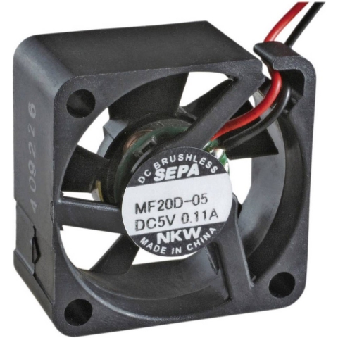SEPA MF20C05L Axiaalventilator 5 V/DC 1.3 m³/h (l x b x h) 20 x 20 x 8 mm