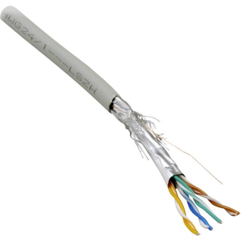 BKL Electronic 10010805 Netwerkkabel CAT 6 S/FTP 8 x 0.205 mm² Grijs 100 stuk(s)
