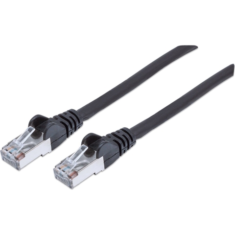 Intellinet 736022 RJ45 Netwerkkabel, patchkabel CAT 6 S/FTP 30.00 m Zwart Vergulde steekcontacten 1 stuk(s)