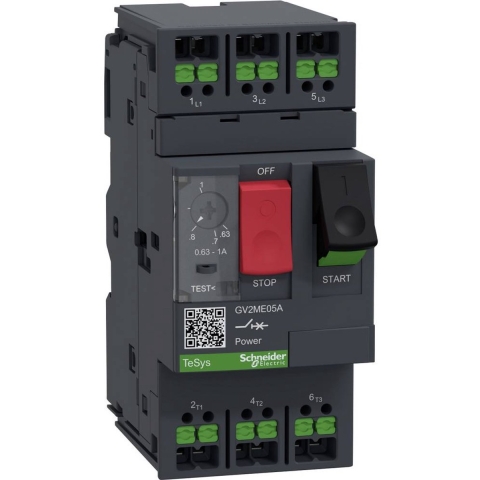 Schneider Electric GV2ME05A Motorbeveiligingsrelais 1 stuk(s) Instelbereik (stroomsterkte): 0.63 - 1 A