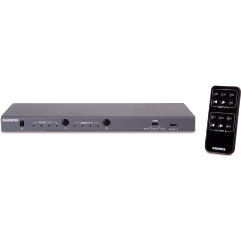 Marmitek: Connect 542 UHD Matrix HDMI switch 4 in / 2 uit