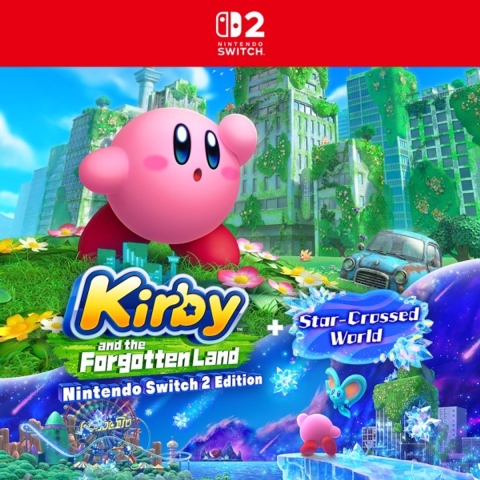 AOC Kirby and the Forgotten Land + Star-Crossed World Nintendo Switch 2 Edition UPGRADE PACK DLC (extra content)