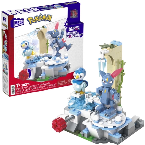 Mega Construx Pokemon - Pokemon Piplup and Sneasel's Snow Day
