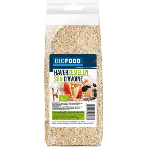 8x Damhert Biofood Haverzemelen Biologisch 300 gr