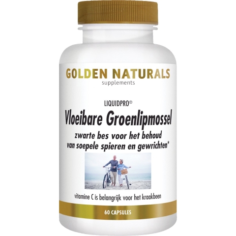 Gratis Verzending: Golden Naturals Vloeibare Groenlipmossel 60 softgels