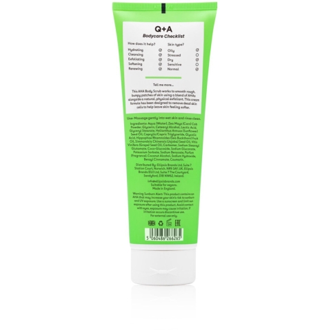 3x Q+A AHA Exfoliator Body Scrub 250 ml