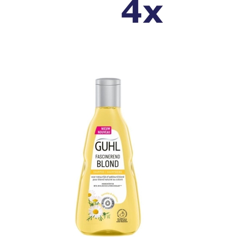 4x Guhl Shampoo Fascinerend Blond 250 ml