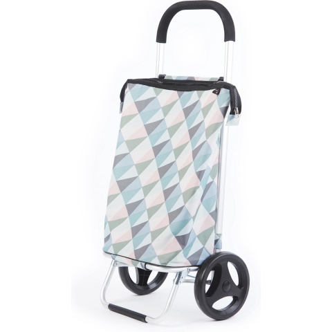 Rixx shopping trolley geometric pastelkleuren 38L
