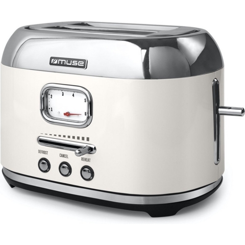 Muse MS-120SC - Muse Broodrooster, 1.000 W, creme