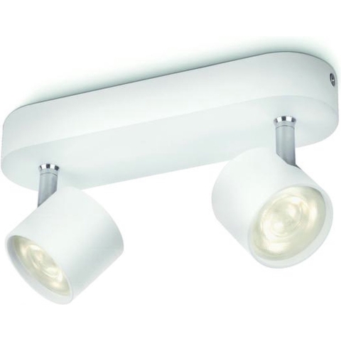 Philips Myliving Star - Plafondlamp - 2 lichts - LED - Wit