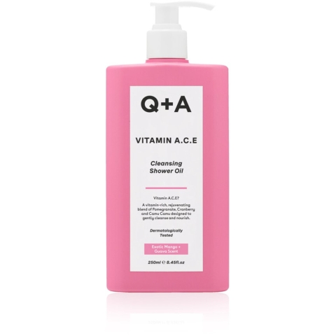 3x Q+A Vitamin A.C.E. Shower Oil 250 ml