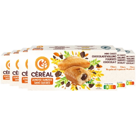 6x Céréal Mini Cakes Chocoladevulling 150 gr