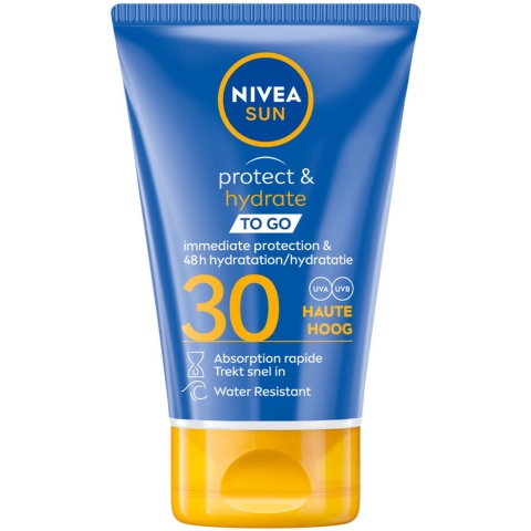 2x Nivea Sun Protect&Hydrate Zonnemelk Travelsize SPF 30 50 ml