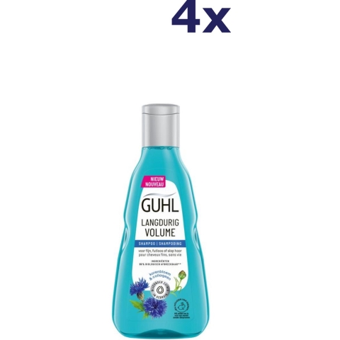 4x Guhl Shampoo Langdurig Volume 250 ml