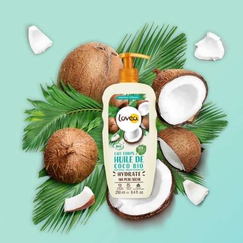 4x Lovea Biologische Bodylotion Kokos 250 ml