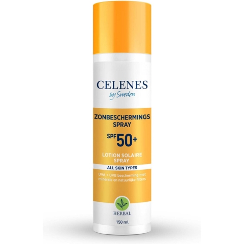 3x Celenes Herbal Zonnebrand Spray SPF 50+ Alle Huidtypes 150 ml