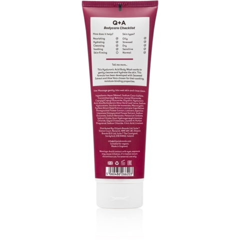 3x Q+A Hyaluronic Acid Body Wash 250 ml