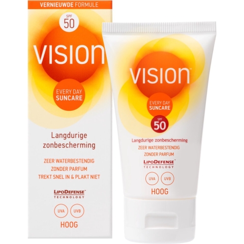 2x Vision Zonnebrand Every Day Sun SPF 50 90 ml