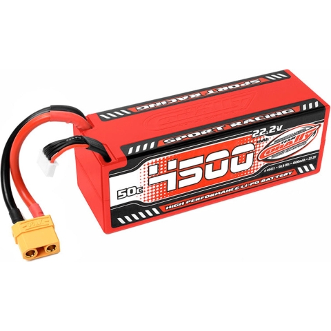 Team Corally Car Lipo 50c 22,2 volt 4500mah met XT90 Stekker