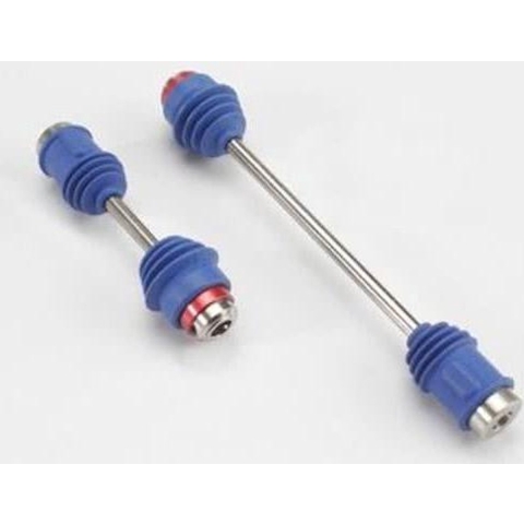 Driveshafts, center E-Maxx (steel constant-velocity) front (1)/ rear (1) (assembled with inner and outer dust boots, for 3905 E-Maxx)