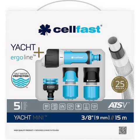 Cellfast Yacht Mini 3/8"slangenset