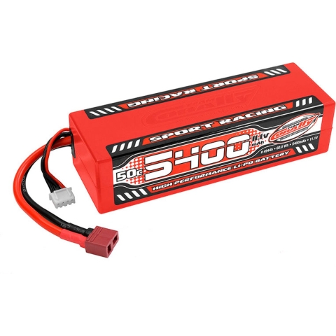 Team Corally Car Lipo 50c 11,1 volt 5400mah met Dean Stekker