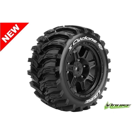 Louise X-Cyclone X-Maxx Banden Set op Zwarte Sport Velgen