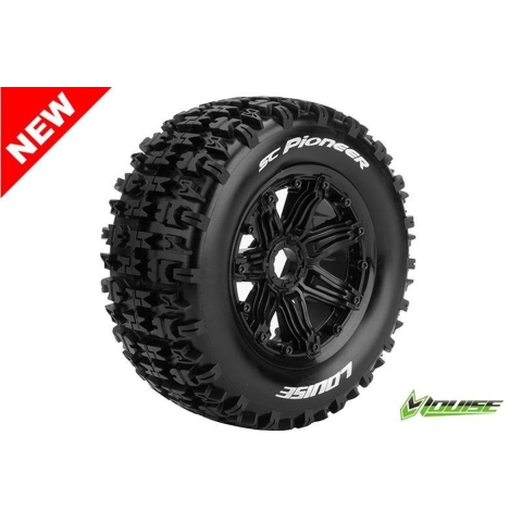 Louise SC-PIONEER Banden Set - Velgen Zwart - Hex 24mm