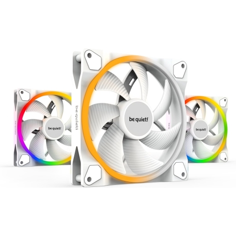 Light Wings White 140mm PWM Triple Pack Case fan