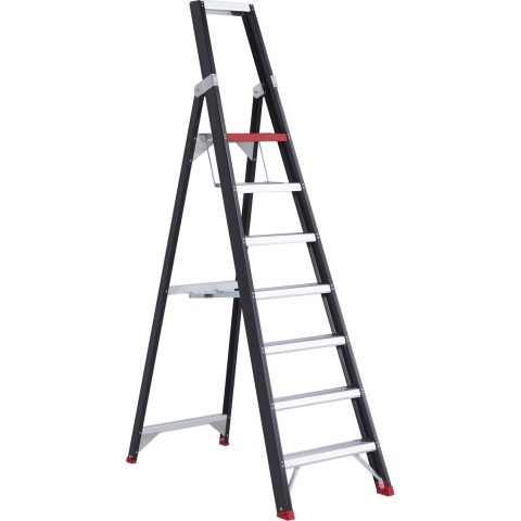 Altrex Taurus TGB 7 Trap - Enkel - Aluminium Met Coating - 7 Treden - Max. Werkhoogte 3.65 M