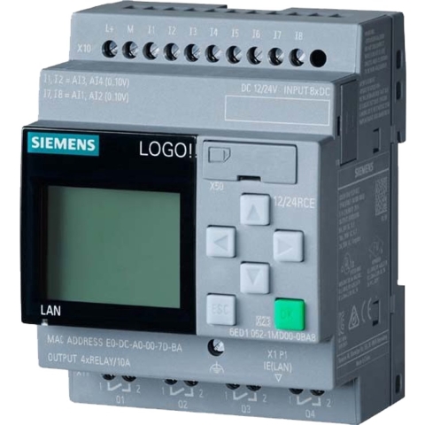 Siemens 6ED1052-1MD08-0BA2 PLC-aansturingsmodule 12 V/DC, 24 V/DC