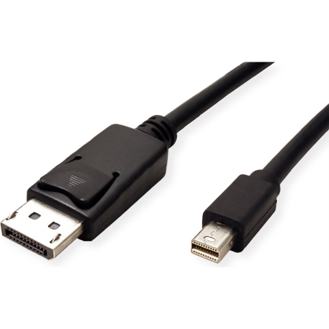 ROLINE GREEN DisplayPort kabel, DP Male - Mini DP Male, TPE, zwart, 2 m