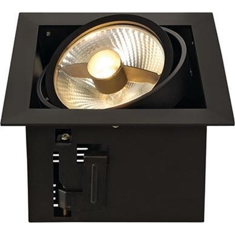 SLV KADUX 115540 LED-railspot GU10 75 W Zwart