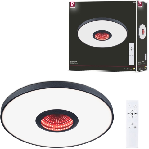 Paulmann 71038 Spaceglow LED-plafondlamp LED 21 W Zwart (mat)