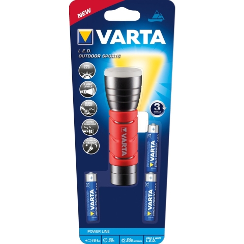 Varta Outdoor Sports F10 Zaklamp werkt op batterijen LED Met handlus 235 lm 35 h 124 g