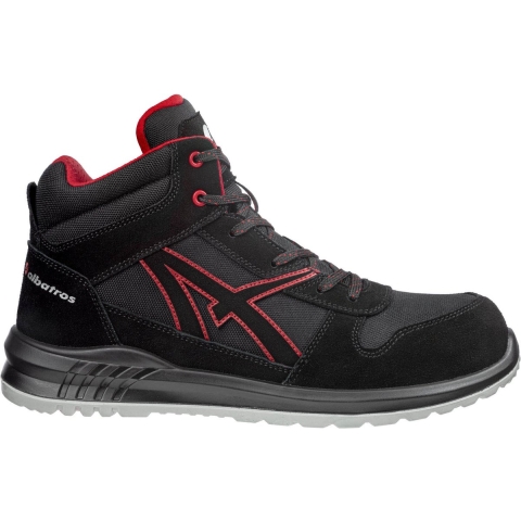 ISM CLIFTON MID SRC 638700210000045 Hoge veiligheidsschoenen S3 Schoenmaat (EU): 45 Zwart-rood 1 paar