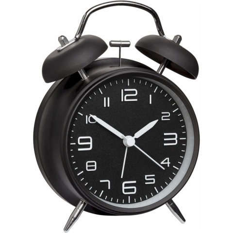 TFA Dostmann 60.1025 Wekker Mechanisch Zwart Alarmtijden 1