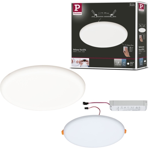 Paulmann 93068 EB Panel Veluna VariFit LED-inbouwlamp LED 22 W Satijn