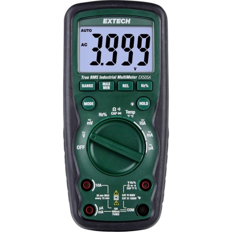Extech Extech EX505A-K Multimeter Digitaal CAT IV 600 V Weergave (counts): 6000