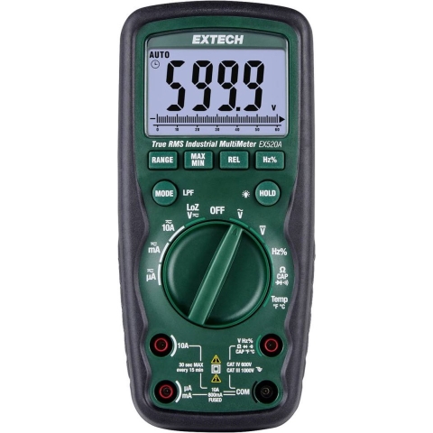 Extech Extech EX520A Multimeter Digitaal CAT IV 600 V Weergave (counts): 6000
