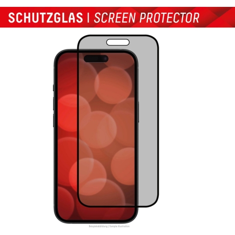 DISPLEX 01845 01845 Screenprotector (glas) Apple iPhone 15 Plus, iPhone 15 Pro Max 1 stuk(s) Meekijkbescherming
